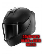 Shark D-Skwal 3 Dark Shadow Motorcycle Helmet at JTS Biker Clothing