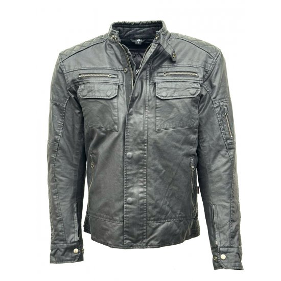 JTS Gunner 2 Wax Cotton Motorcycle Jacket at JTS Biker Clothing