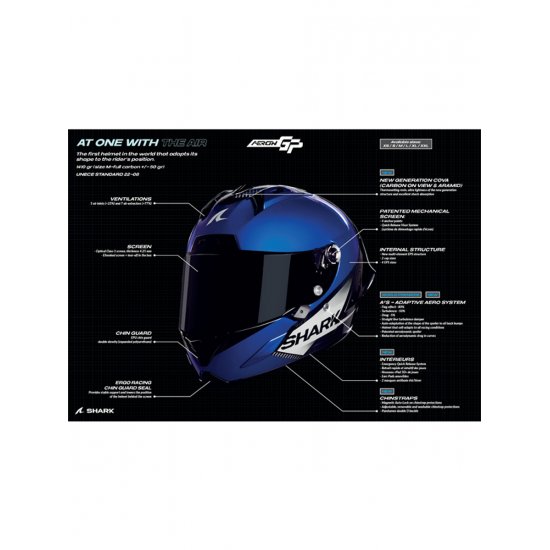 Shark Aeron-GP Replica Fernandez Motorcycle Helmet at JTS Biker Clothing