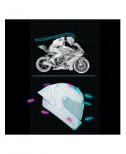 Shark Aeron-GP Replica Fernandez Motorcycle Helmet at JTS Biker Clothing