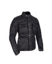 Black Oxford Sterling Dry2Dry Wax Cotton Textile Motorcycle Jacket at JTS Biker Clothing