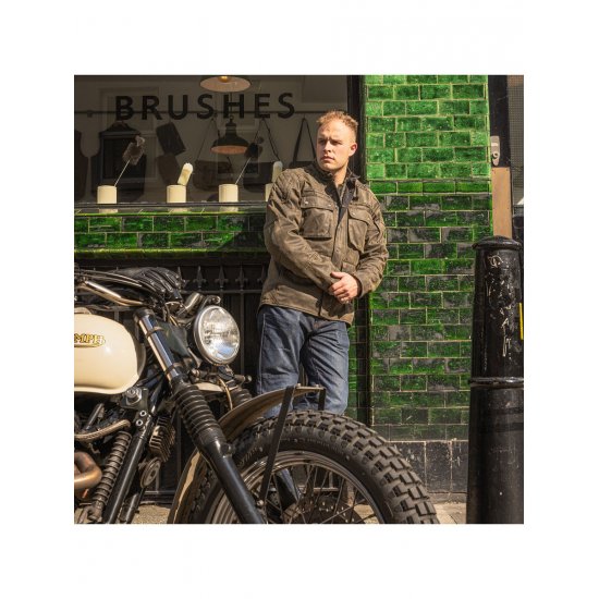 Oxford Sterling Dry2Dry Wax Cotton Textile Motorcycle Jacket at JTS Biker Clothing
