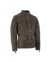 Khaki Oxford Sterling Dry2Dry Wax Cotton Ladies Textile Motorcycle Jacket at JTS Biker Clothing