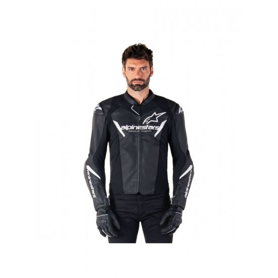 Alpinestars Faster V3 Leather Motorcycle Jacket at JTS Biker Clothing