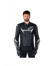 Alpinestars Faster V3 Leather Motorcycle Jacket at JTS Biker Clothing