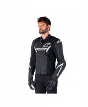 Alpinestars Faster V3 Leather Motorcycle Jacket at JTS Biker Clothing