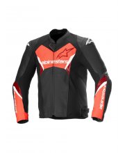 Alpinestars Faster V3 Airflow Leather Motorcycle Jacket at JTS Biker Clothing