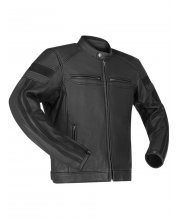 Richa Retro Racing Black Edition Leather Motorcycle Jacket at JTS Biker Clothing