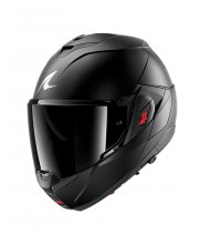 Black Satin Shark OXO Dark Shadow Motorcycle Helmet at JTS Biker Clothing