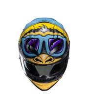 HJC F71 Monkey DJ Motorcycle Helmet at JTS Biker Clothing