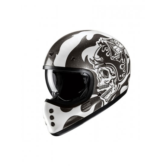 HJC V60 Flame Motorcycle Helmet at JTS Biker Clothing