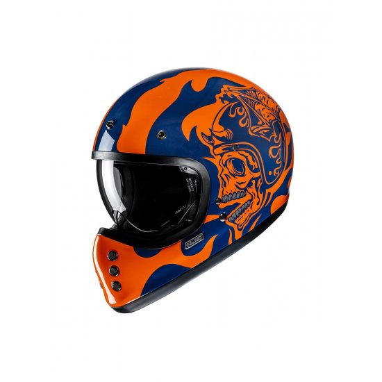 HJC V60 Flame Motorcycle Helmet at JTS Biker Clothing