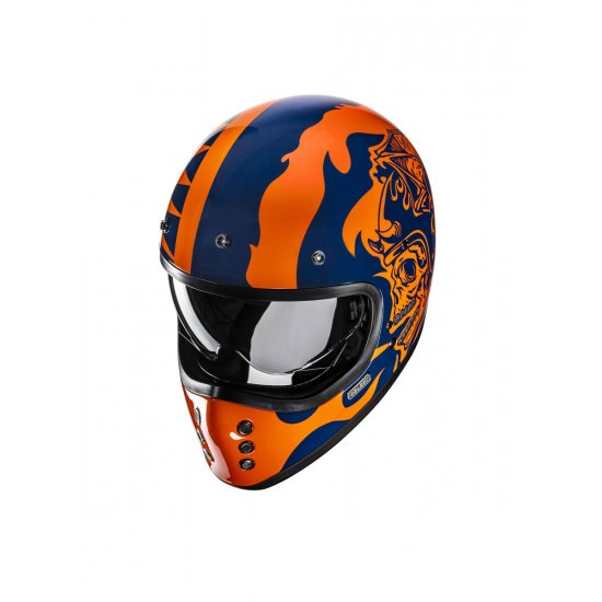 HJC V60 Flame Motorcycle Helmet at JTS Biker Clothing