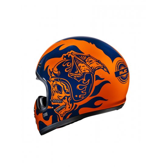 HJC V60 Flame Motorcycle Helmet at JTS Biker Clothing