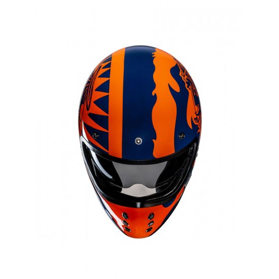 HJC V60 Flame Motorcycle Helmet at JTS Biker Clothing
