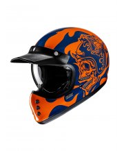 HJC V60 Flame Motorcycle Helmet at JTS Biker Clothing