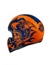 HJC V60 Flame Motorcycle Helmet at JTS Biker Clothing