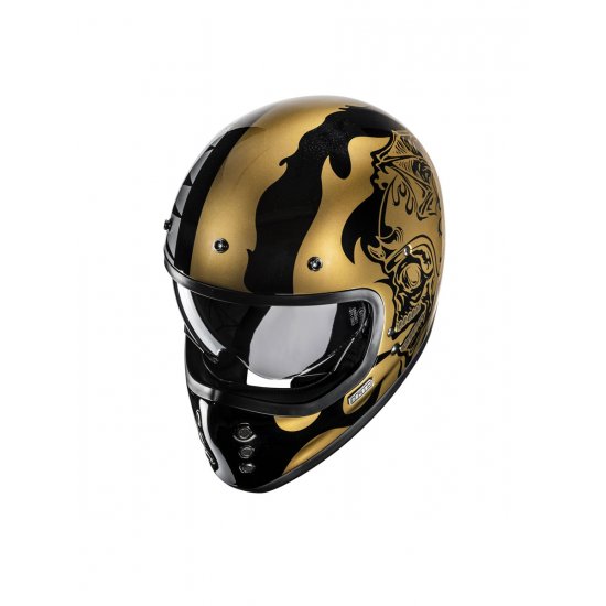 HJC V60 Flame Motorcycle Helmet at JTS Biker Clothing