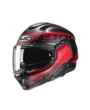 Black/Red HJC F100 Hetal Motorcycle Helmet at JTS Biker Clothing