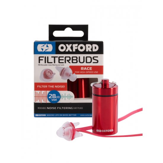 Oxford FilterBuds Race 28 SNR at JTS Biker Clothing