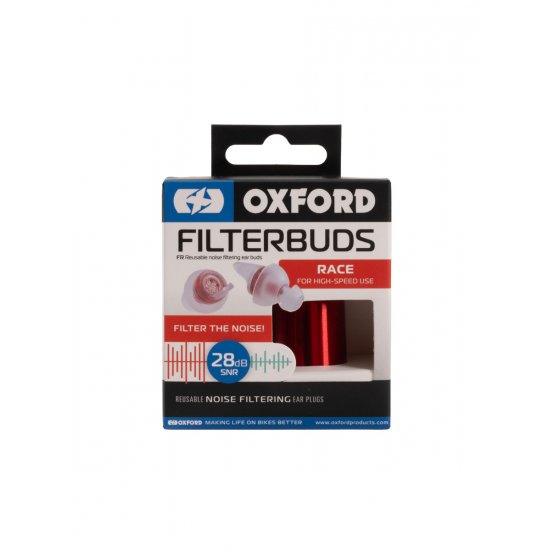 Oxford FilterBuds Race 28 SNR at JTS Biker Clothing