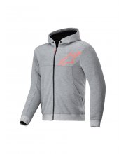 Grey Alpinestars Chrome v2 Sport Motorcycle Hoodie at JTS Biker Clothing