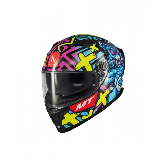 MT Braker Crazy Teddy Motorcycle Helmet at JTS Biker Clothing