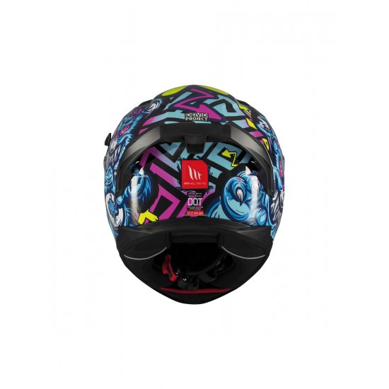 MT Braker Crazy Teddy Motorcycle Helmet at JTS Biker Clothing