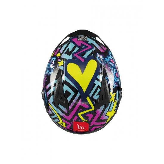 MT Braker Crazy Teddy Motorcycle Helmet at JTS Biker Clothing