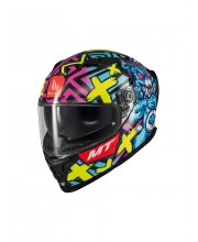 MT Braker Crazy Teddy Motorcycle Helmet at JTS Biker Clothing
