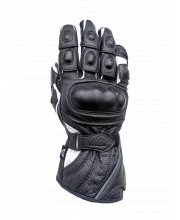 Black/White JTS Cobra Leather Motorcycle Glove at JTS Biker Clothing