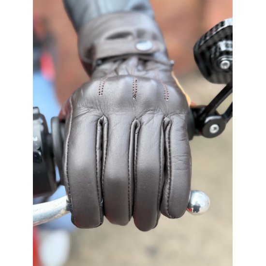 JTS Cruiser Brown Motorcycle Gloves at JTS Biker Clothing