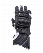 Ladies Cobra Black/White Motorcycle Gloves at JTS Biker Clothing