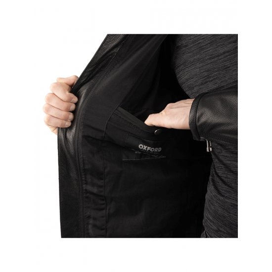 Oxford Walton 2.0 Leather Motorcycle Jacket at JTS Biker Clothing