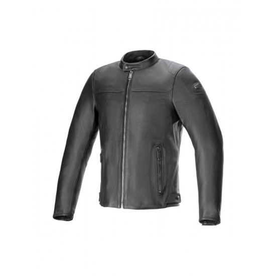Alpinestars Blacktrack Leather Motorcycle Jacket at JTS Biker Clothing