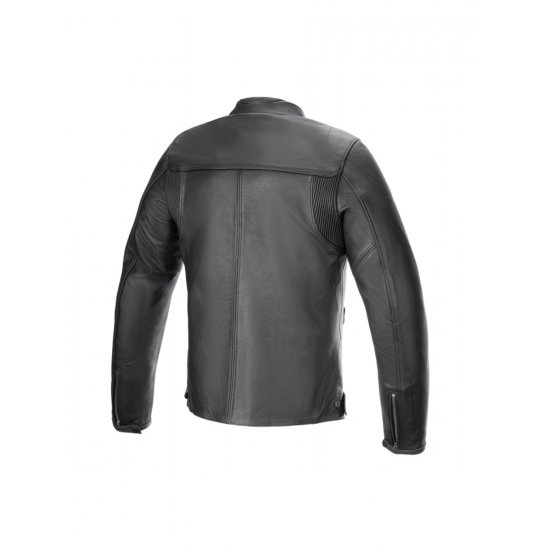 Alpinestars Blacktrack Leather Motorcycle Jacket at JTS Biker Clothing