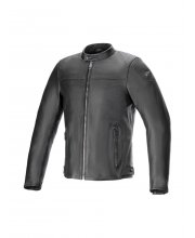 Alpinestars Blacktrack Leather Motorcycle Jacket at JTS Biker Clothing