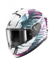 White/Pink Shark Rildill 2 Reptaia Motorcycle Helmet at JTS Biker Clothing