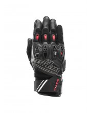 Black/White/Red Furygan Volt Evo Motorcycle Gloves at JTS Biker Clothing