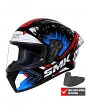 SMK Stellar Sport Flare Motorcycle Helmet at JTS Motorbike Clothing