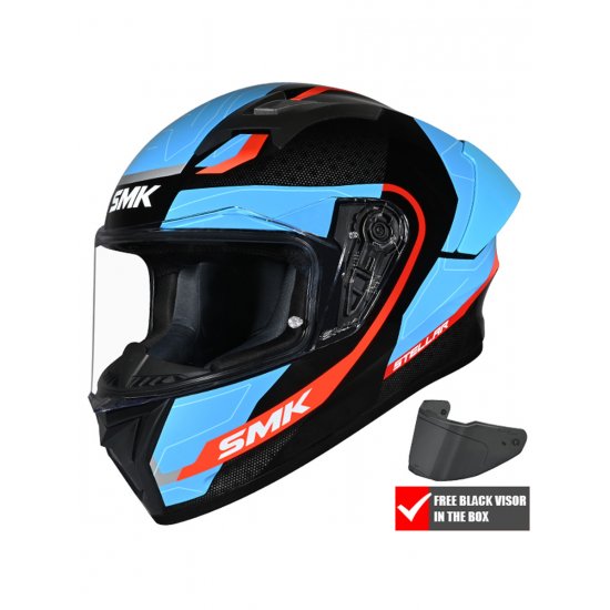 SMK Stellar Sport Flight Motorcycle Helmet at JTS Biker Clothing