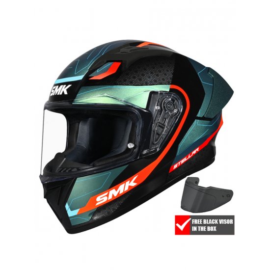 SMK Stellar Sport Flight Motorcycle Helmet at JTS Biker Clothing