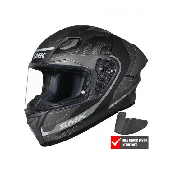 SMK Stellar Sport Flight Motorcycle Helmet at JTS Biker Clothing
