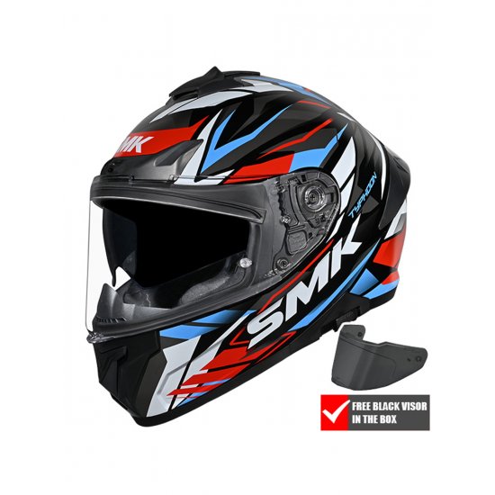 SMK Typhoon Rival Motorcycle Helmet at JTS Biker Clothing