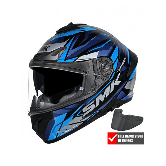 SMK Typhoon Rival Motorcycle Helmet at JTS Biker Clothing