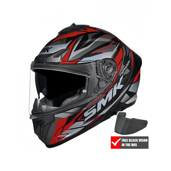 SMK Typhoon Rival Motorcycle Helmet at JTS Biker Clothing
