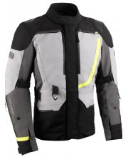 Black/Grey/Hivis-Yellow Oxford Montreal 5.0 Dry2Dry Mens Textile Jacket at JTS Biker Clothing