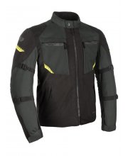 Black/Green Oxford Toronto 1.0 Dry2Dry Textile Motorcycle Jacket at JTS Biker Clothing