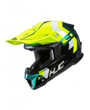 Green HJC C50 Primal Motorcycle Helmet at JTS Biker Clothing