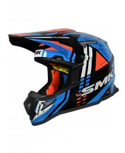 Blue/Red SMK Allterra X-Sprint Motorcycle Helmet at JTS Biker Clothing